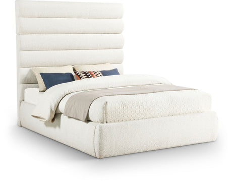 Adam - Boucle Fabric Bed With 70.5" Headboard