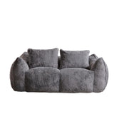 Giant Bean Bag Couch, Ultra Soft Fluffy Loveseat For Living Room