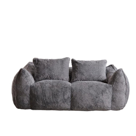 Giant Bean Bag Couch, Ultra Soft Fluffy Loveseat For Living Room