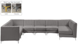 Alina - 8 Piece Velvet Modular Sectional