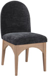 Waldorf - Chenille Dining Side Chair With Natural Legs