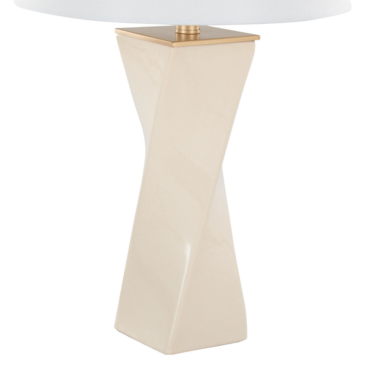 Curvo - Square 27" Ceramic Table Lamp