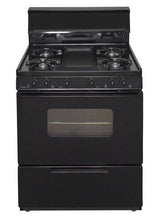 30 in. Freestanding Battery-Generated Spark Ignition Gas Range in Black - (BFK5S9BP)