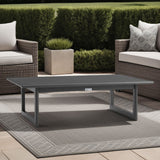 Menorca - Aluminum Outdoor Coffee Table - Dark Gray