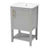 Modern Bathroom Vanity With Sink, Soft-Closing Door And Open Shelf
