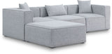 Cube - Linen 4 Piece Modular Sectional With Chaise
