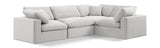 Comfy - 4 Piece Velvet Modular Sectional