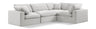 Comfy - 4 Piece Velvet Modular Sectional