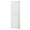 Tall Freestanding Bathroom Storage Cabinet With Drawer And Adjustable Shelf