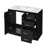 Bathroom Vanity With Sink Combo, Storage Cabinet, Freestanding Set With 3 Drawers & Soft Closing Doors