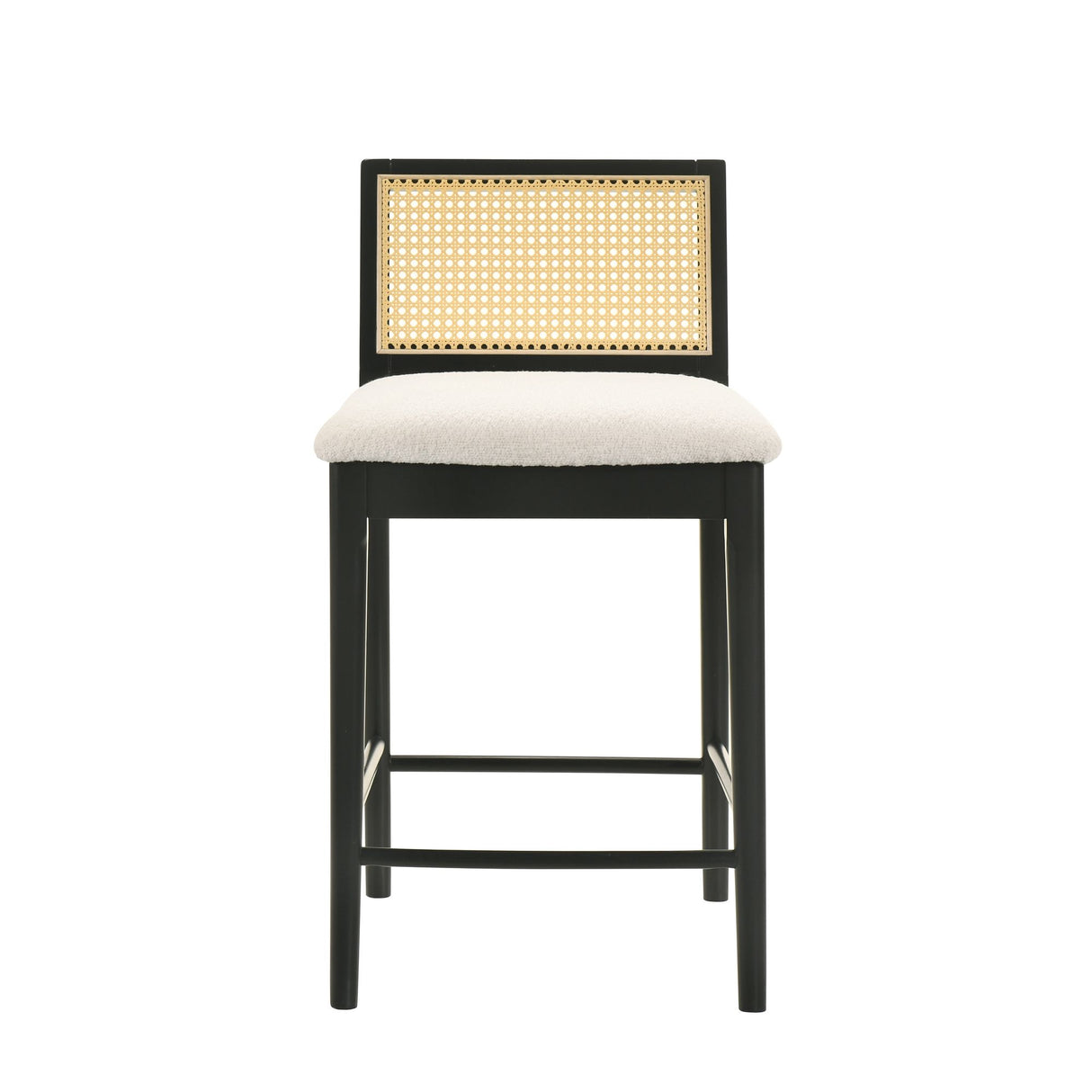 Tobias - Coastal Modern Wood Counter Height Kitchen Bar Stool