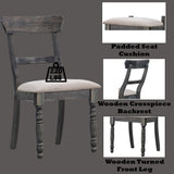 Leventis - Side Chair (Set of 2) - Light Brown Linen & Weathered Gray