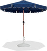 Amalfi - Patio Umbrella - White Base / Light Brown Pole