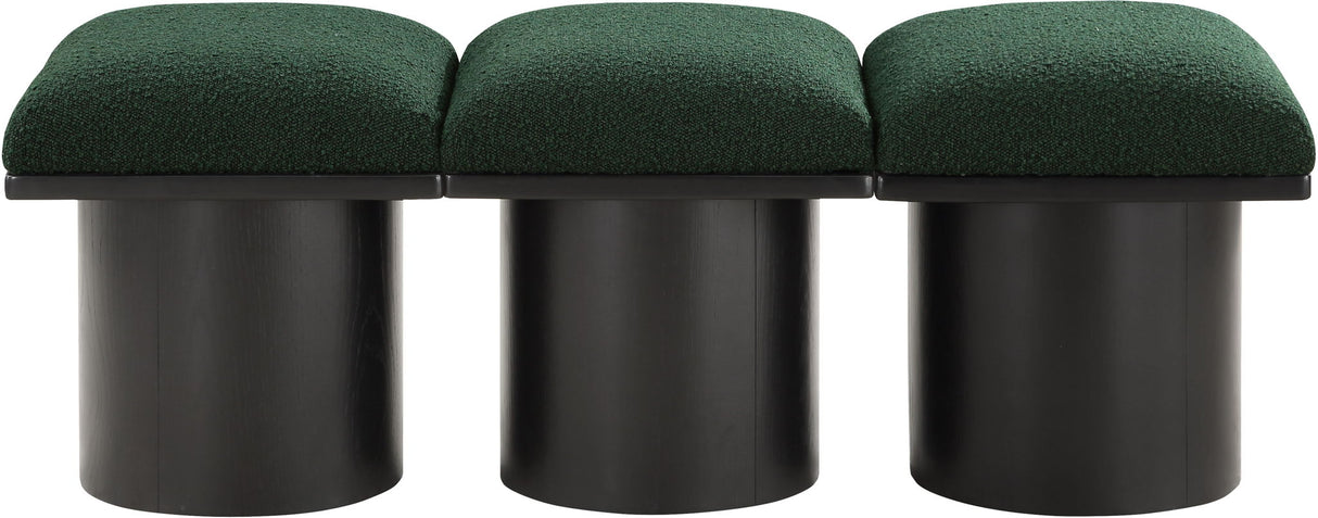 Pavilion - 3 Piece Modular Bench With Black Base