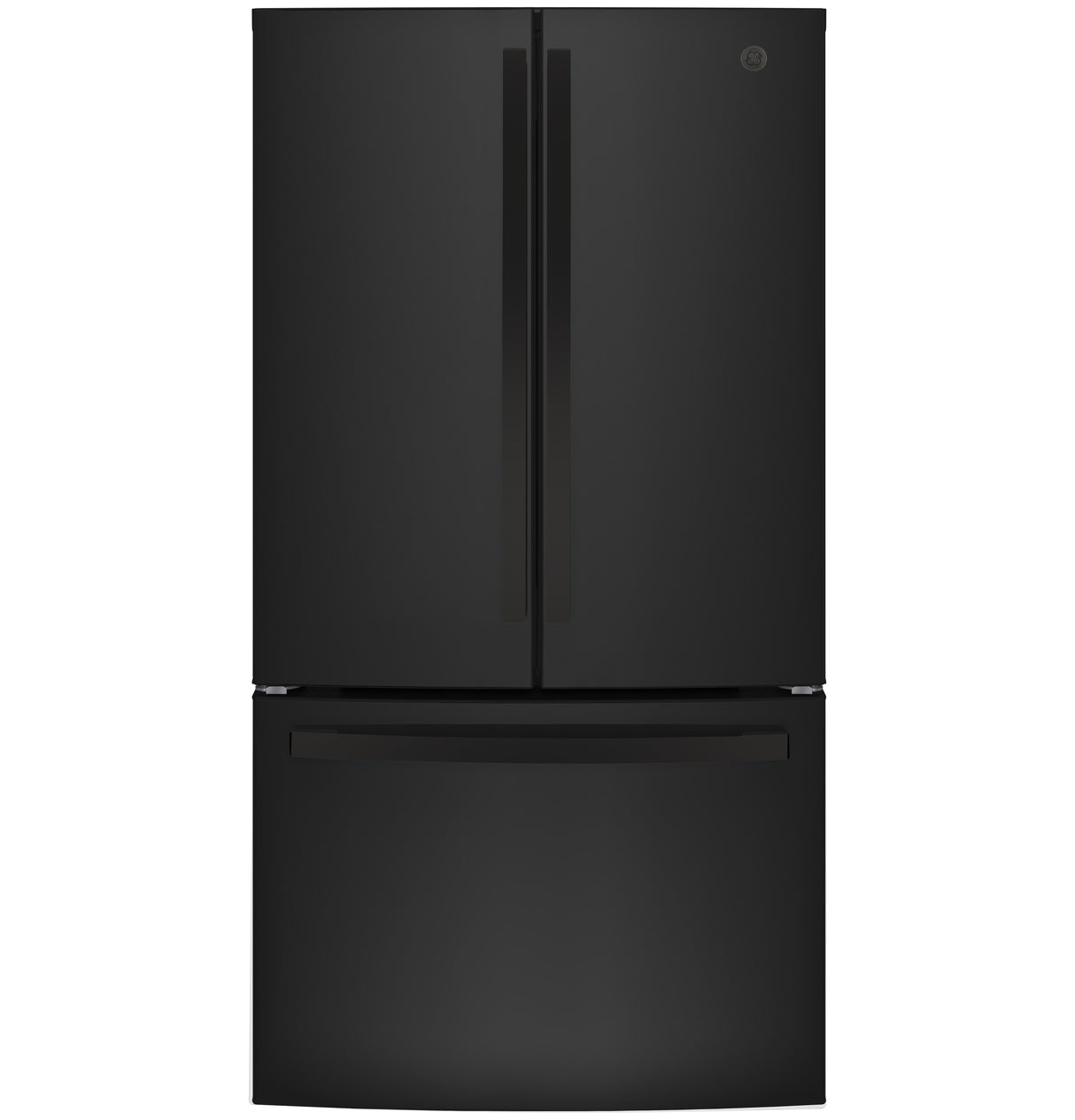 GE GNE27JGMBB - 36 in. 27 cu. ft. French Door Refrigerator with Internal Water Dispenser - Black