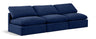 Indulge - Velvet 3 Seat Modular Armless Sofa