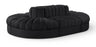 Rummi - Oval Velvet Performance Fabric Upholstered 6 Piece Modular Sectional
