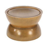 Sparling - Modern Iron Hourglass Coffee Table