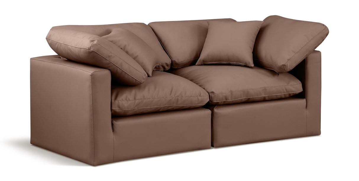 Indulge - Faux Leather 2 Seat Modular Sofa