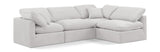 Indulge - Velvet 4 Piece Modular Sectional
