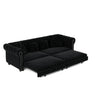 3 In 1 Convertible Sleeper Sofa Bed With Movable Ottoman