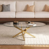 Oval Coffee Table For Living Room - Gold