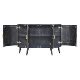 T Bar Quad Cabinet - Ash Black