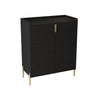 Wine Bar Cabinet With Adjustable Shelf, 2 Door Sideboard With Soft-Closing Hinges And Feet