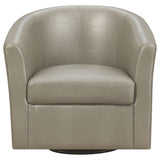 Swivel Armchair With Barrel-Back Design