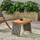 Outdoor Wooden Foldable Side Table - Teak