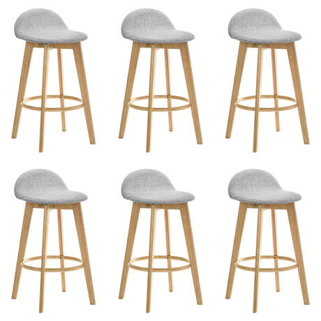 Vera - Upholstered Wood Counter Height Barstool