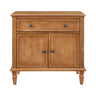 Nightstand With Charging Station Bedside Table With Drawer And Double Door Storage