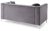Glam Styled Micro Suede Velvet Loveseat