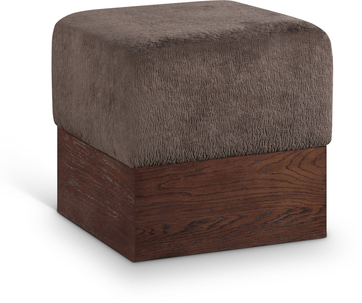 Havre - Ottoman / Stool With Brown Base