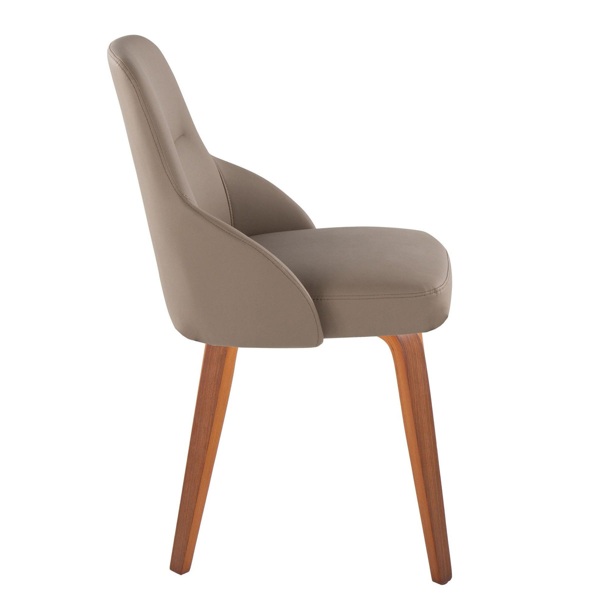 York - Upholstered Chair (Set of 2) - Walnut Wood Legs