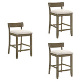 Merie - Modern Transitional Wood Counter Height Kitchen Bar Stool