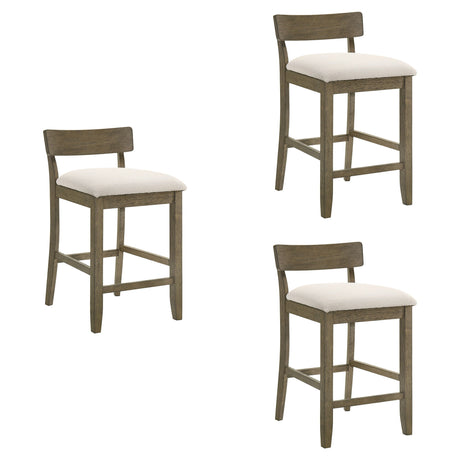 Merie - Modern Transitional Wood Counter Height Kitchen Bar Stool