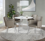Canary - Cosmo Dining Table - Silver Base