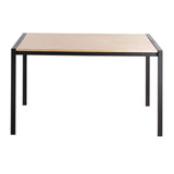 Fuji - Contemporary Dining Table - Black Metal