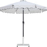 Amalfi - Aluminum Patio Umbrella - White Base / Black Pole