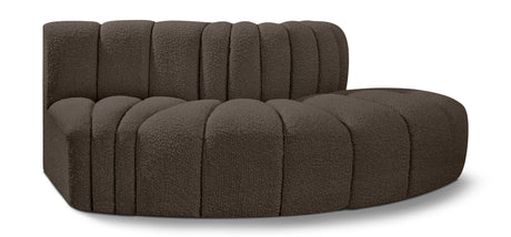 Arc - Boucle Fabric 3 Piece Modular Sofa