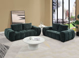 Ferrand - 2 Pieces Green Living Room Sofa & Loveseat Set - Green