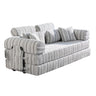 Convertible Sleeper Sofa Bed With High Density Compressed Sponge, Upholstered Couch For Living Room
