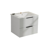 Modern Wall Mounted Floating Bathroom Vanity With Sink And Drawers