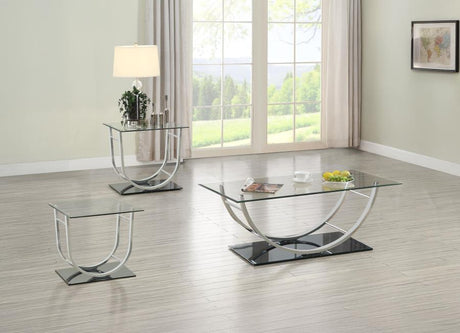 Danville - Glass Top Coffee Table Set