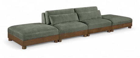 Turin - 4 Pieces 160 " Fabric Upholstered Modular Sofa