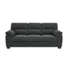 3 Seater Sofa With Padded Armrests And Triangular Leg