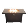Rectangular Fire Pit With Frame Elegant Design