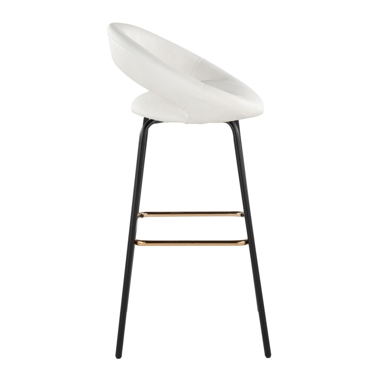Posh - Fixed-Height Barstool (Set of 2) - Black Metal