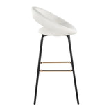 Posh - Fixed-Height Barstool (Set of 2) - Black Metal